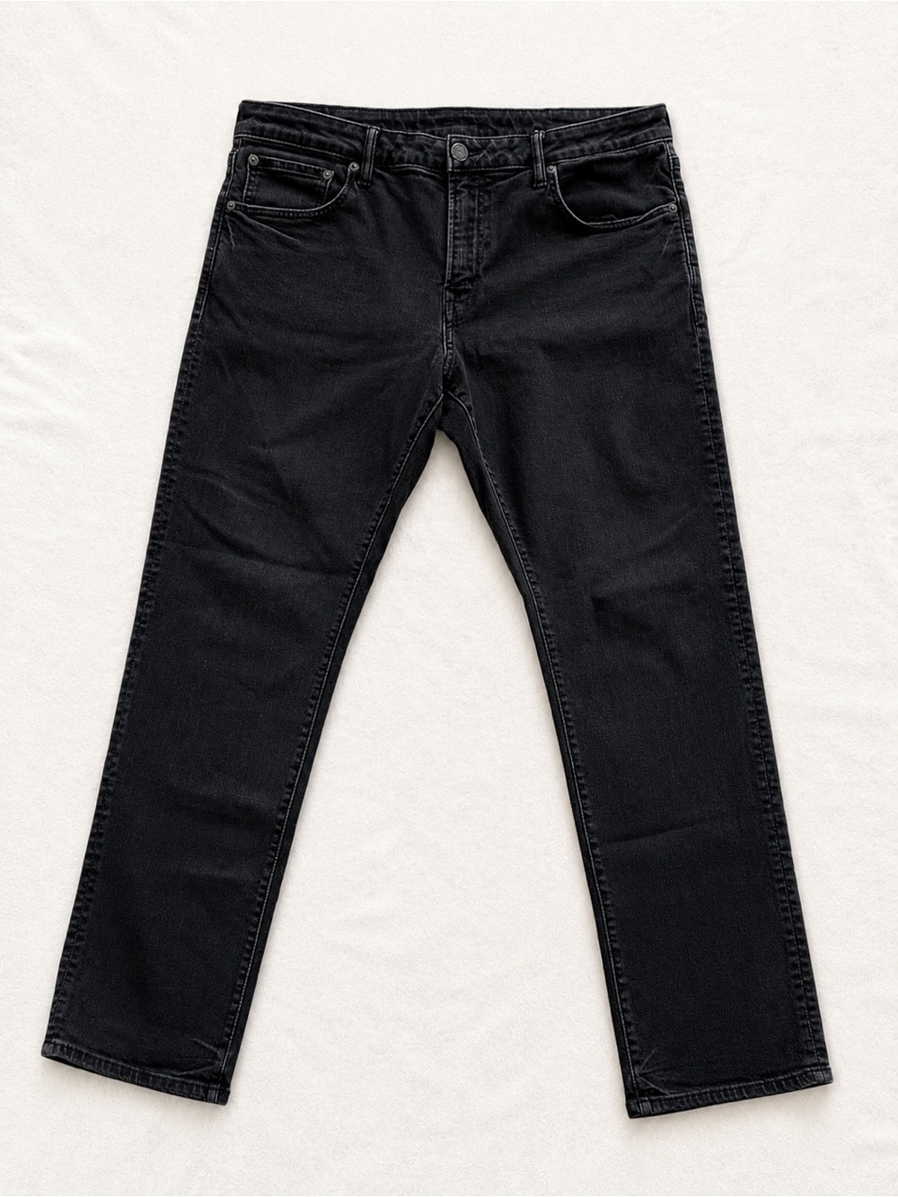 38x32 AMERICAN EAGLE AIRFLEX STRAIGHT LEG JEANS MENS BLACK STRETCH
